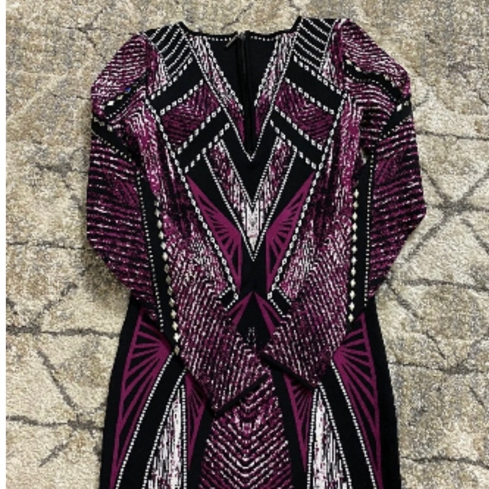 long sleeve bandage dress,